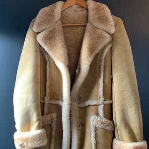 Light brown shearling jacket